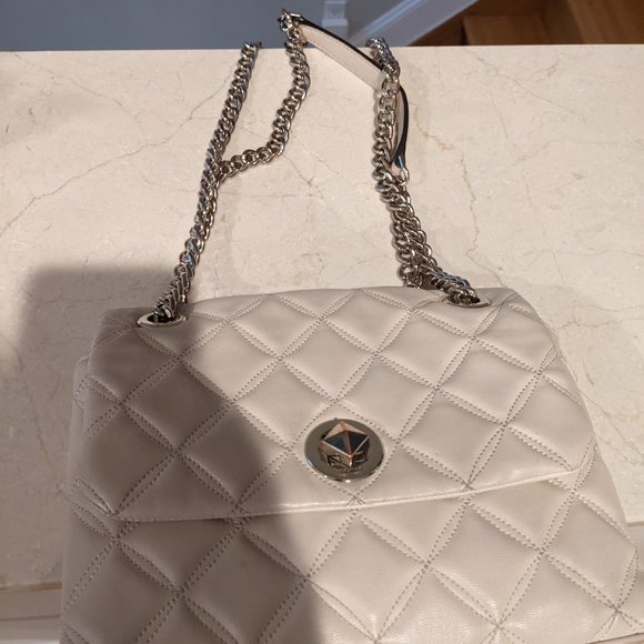kate spade Handbags - Kate Spade: Natalia Medium Flap Shoulder Bag: Off White